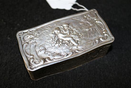 Continental silver box